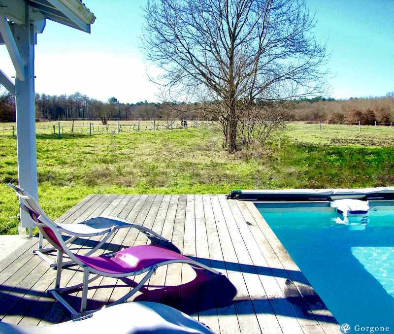 Photo n°8 de :Landaise avec piscine chauffe ET JACUZZI internet prs PLAGE ET LAC  wifi  