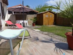Mimizan Logement equip, avec jardin, proche mer (500m) commerces et fort.