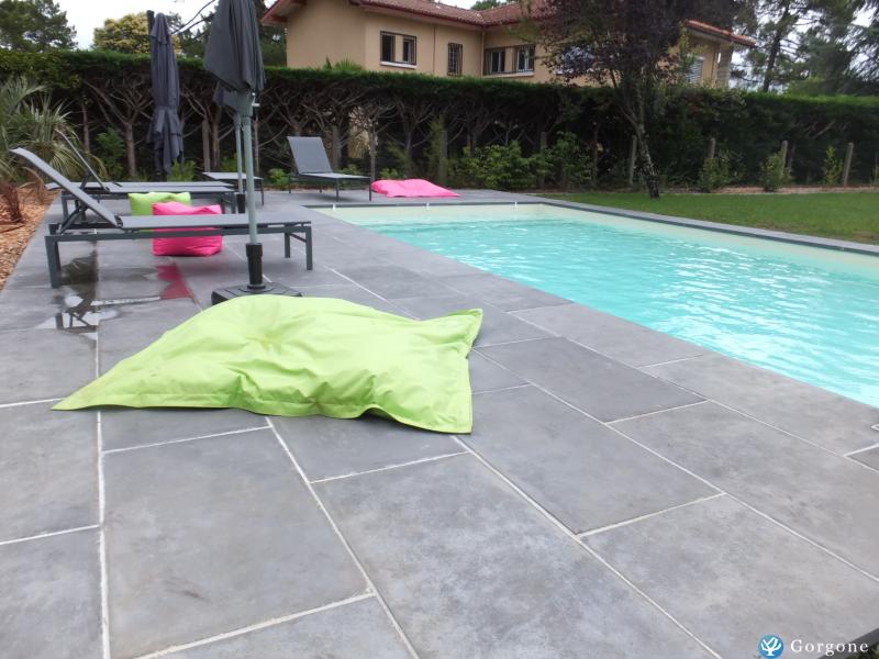 La terrasse de la belle piscine